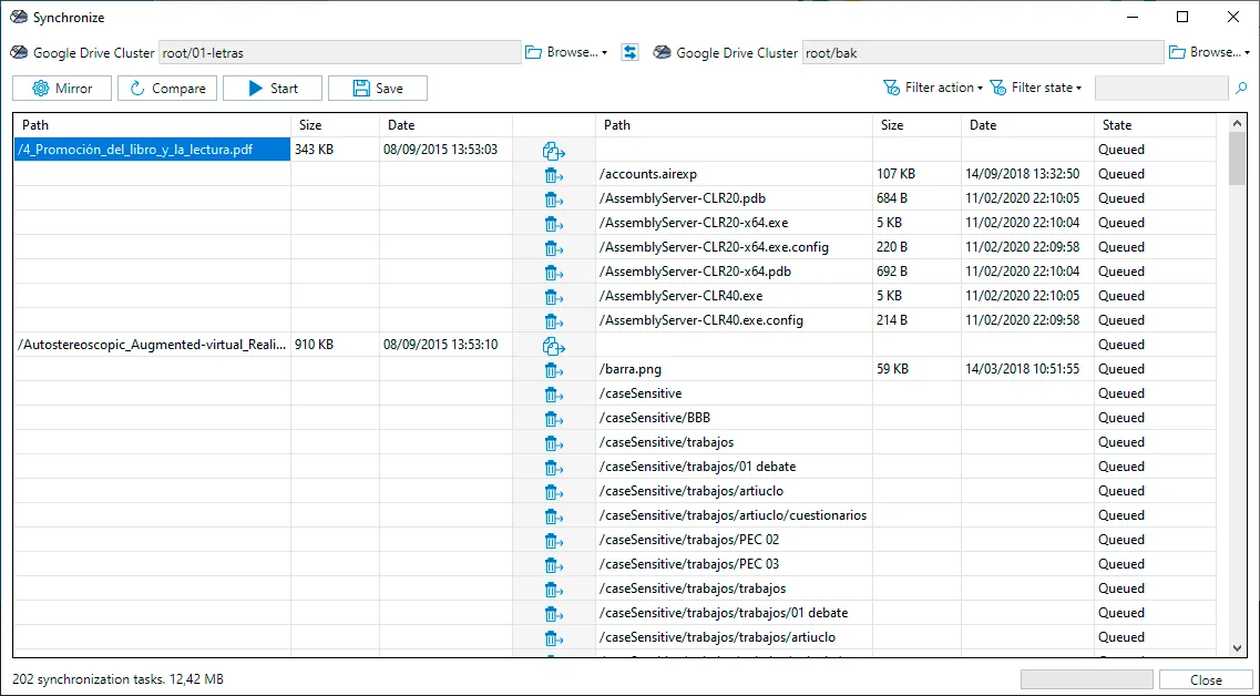 Create synchronizations so your backups stay current without manual effort with Air Cluster